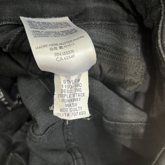 Mother The Triple Stack Runaway High Waist Flare Jeans in Not Guilty Women’s 30 - Picture 7 of 7